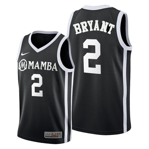 Men's Los Angeles Lakers #2 Kobe Brant“Mamba” Black Stitched NBA Jersey Men's Los Angeles Lakers #2 Kobe Brant“Mamba” Black Stitched NBA Jersey